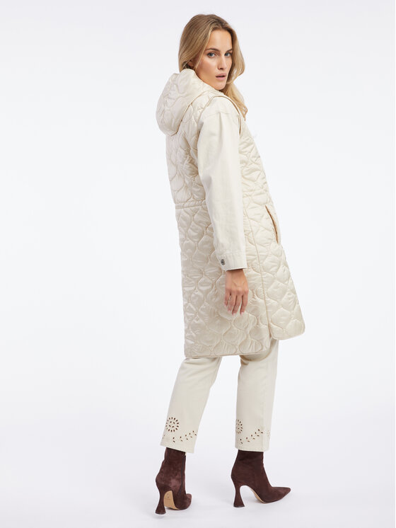 Orsay Orsay Bezrękawnik 808008037000__40 Beżowy Regular Fit