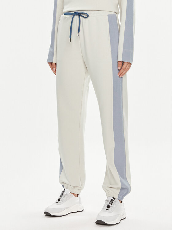 Max Mara Leisure Teplákové nohavice Markus 2416781038 Écru Regular Fit