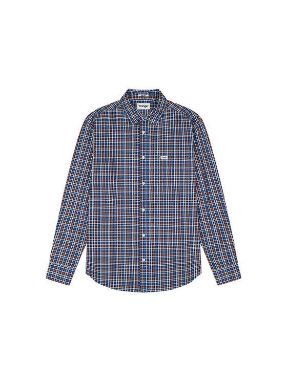 Wrangler Wrangler Koszula 1 PKT POPLIN SHIRT Kolorowy Regular Fit
