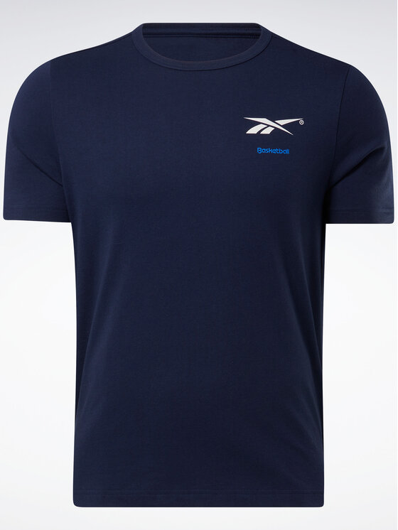 Reebok Reebok T-shirt Reebok Basketball Court Top T-Shirt HM6239 Plava Relaxed Fit