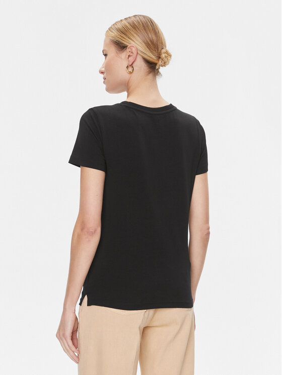 Guess Guess Футболка W4RI69 J1314 Чорний Regular Fit