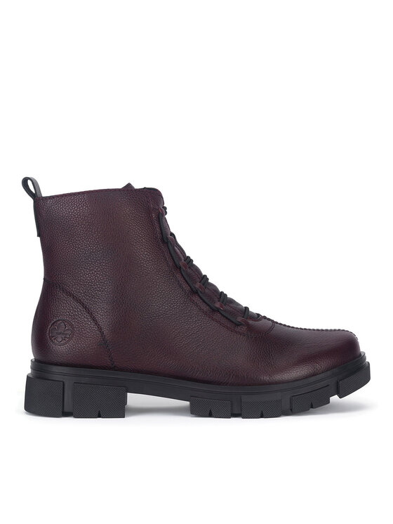 Rieker Trzewiki Y7150-35 Bordowy