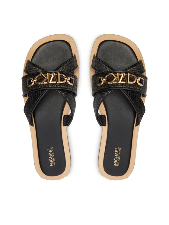 MICHAEL Michael Kors MICHAEL Michael Kors Natikače Tiffanie Flat Slide 40S4TFFS1D Crna