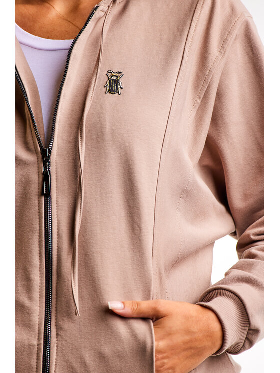 Awama Awama Mikina A607 Hnedá Basic Fit