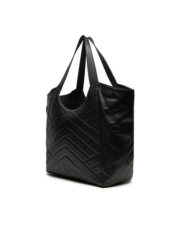 トートバッグ PINKO Woman Tote bags Black 104536A29Y Z99Q Pinko Woman Quilted Shopper Bag 104536 A29Y Z99Q – Khloefemme