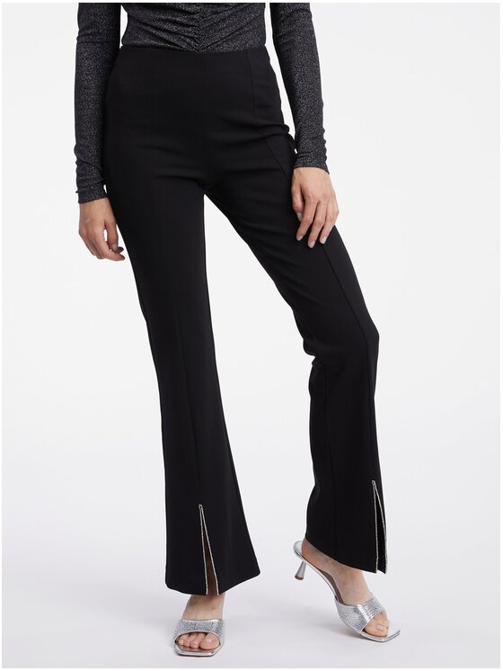 Orsay Orsay Spodnie damskie 354060660000__XL Czarny Regular Fit