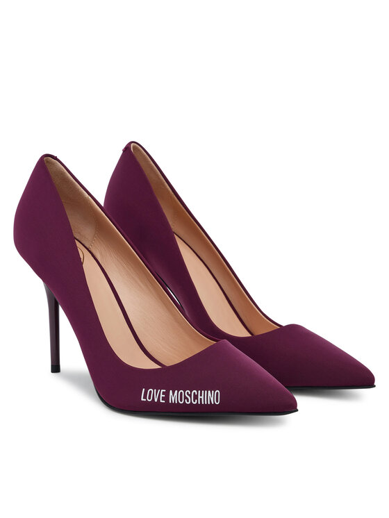 LOVE MOSCHINO LOVE MOSCHINO Pantofi cu toc subțire JA10299G1NIM055641 Vișiniu