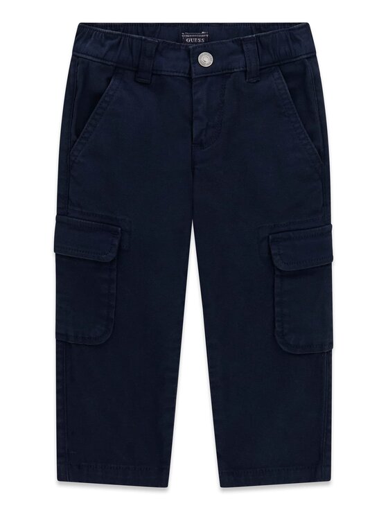 Guess Kids Guess Kids Kalhoty z materiálu 183616 Modrá Regular Fit
