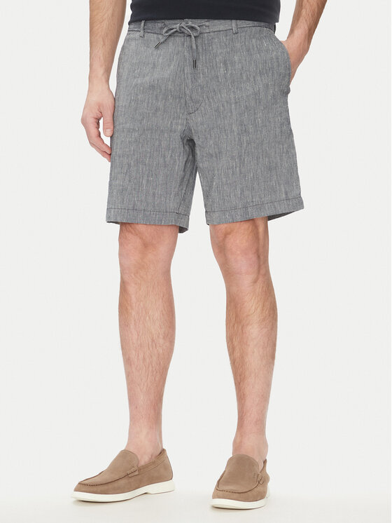 BOSS BOSS Pantalon scurți din material C-Kane-Rds-Shorts 50538016 Albastru Regular Fit