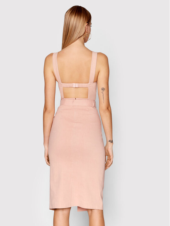 PINKO Pinko Koktel haljina Desenzano 1G17CE 7435 Ružičasta Regular Fit