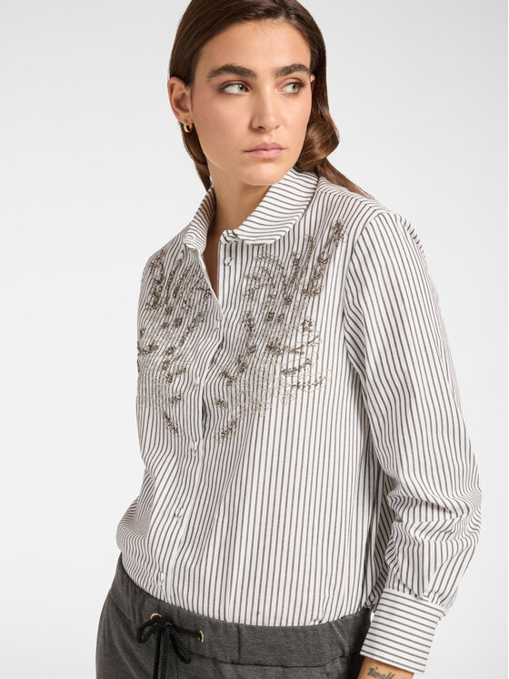 Elena Mirò Elena Mirò Camicia 5150P000208N001 Nero Regular Fit