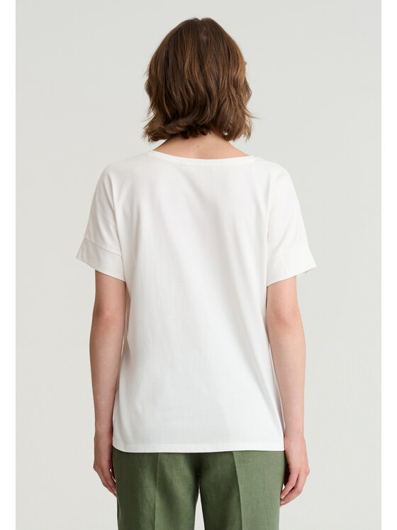 TATUUM TATUUM Tričko MONKI 2 Krémová Classic Fit