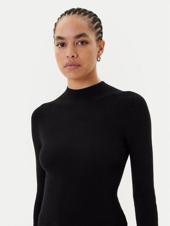 Guess Guess Rollkragenpullover W5BR15 Z3OW2 Schwarz Slim Fit