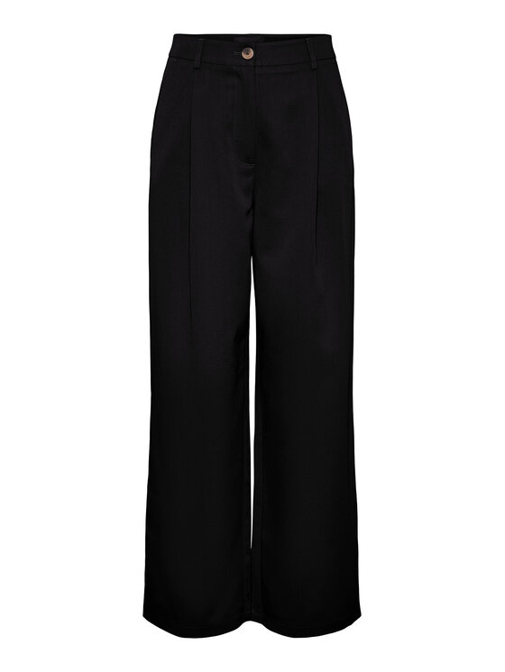 Pieces Pieces Hlače iz tkanine Thelma 17137934 Črna Relaxed Fit