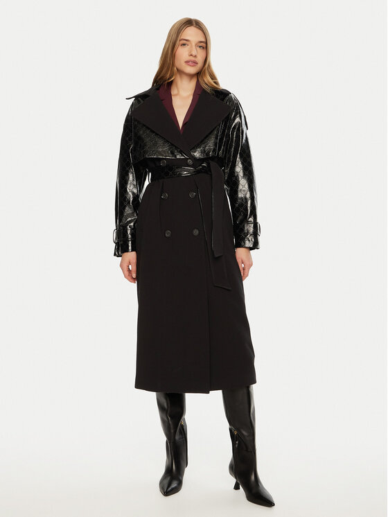 ACCESS FASHION ACCESS FASHION Übergangsmantel 44-9003-504 Schwarz Regular Fit
