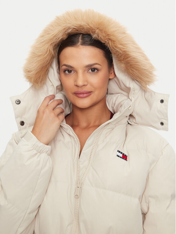 Tommy Jeans Tommy Jeans Pernata jakna Alaska DW0DW18821 Bež Regular Fit