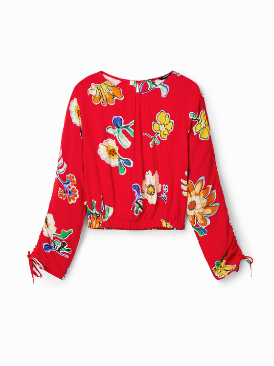 Desigual Desigual Μπλουζάκι Landi 23SWBW25 Κόκκινο Regular Fit