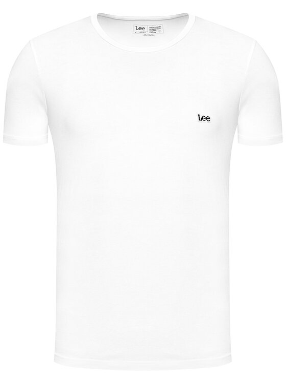 Lee Lee T-Shirt SS Patch Logo Tee L60UFQ12 112113578 Biały Regular Fit