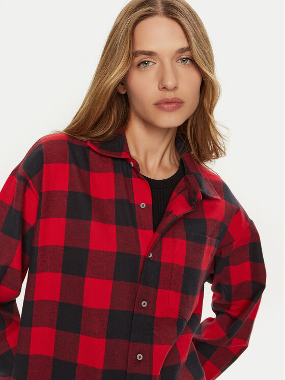 Champion Champion Košeľa 117471 Červená Regular Fit