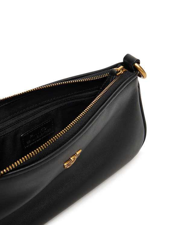 PINKO PINKO Borsetta Half Moon Baguette Mini AI 25-26 PLTT 105069 A0QO Nero