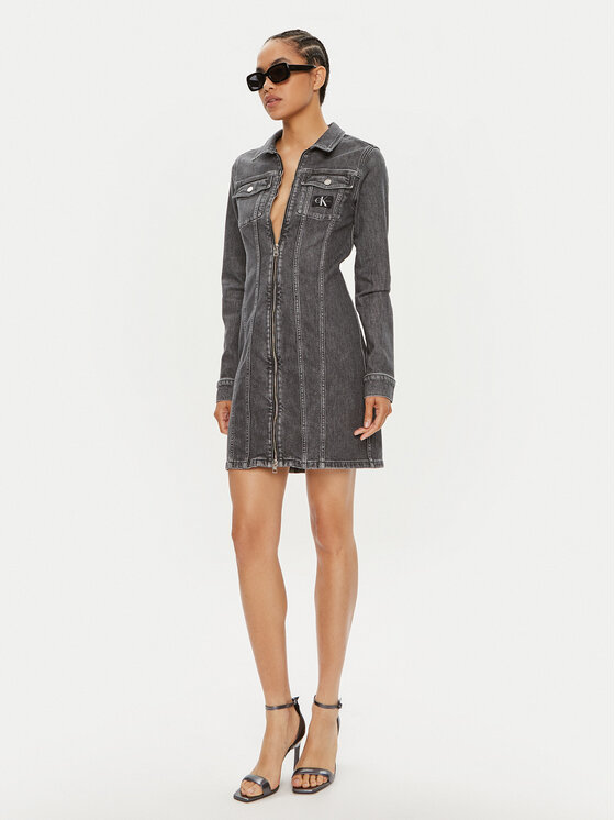 Calvin Klein Jeans Calvin Klein Jeans Džinsinė suknelė J20J223667 Mėlyna Regular Fit