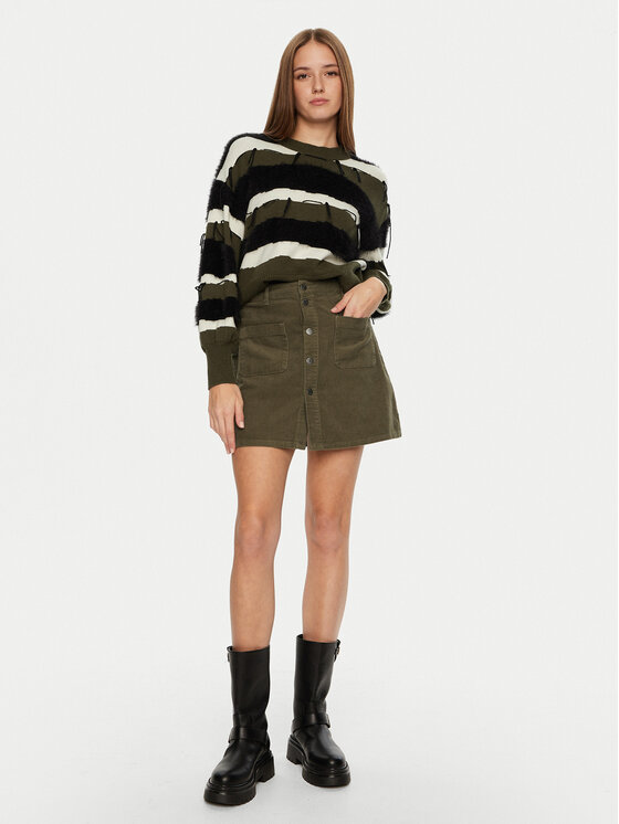 JDY JDY Trapéz szoknya 15220695 Zöld Regular Fit