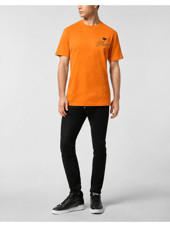 PHILIPP PLEIN PHILIPP PLEIN T-Shirt 31678 Oranžová Regular Fit