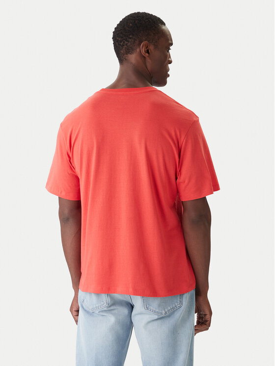 Jack & Jones Jack&Jones Marškinėliai Holiday Cartoon 12287550 Raudona Relaxed Fit