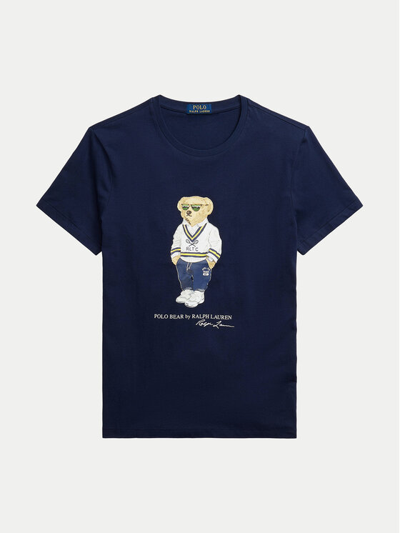 Polo Ralph Lauren Polo Ralph Lauren T-Shirt 710973137003 Tmavomodrá Slim Fit