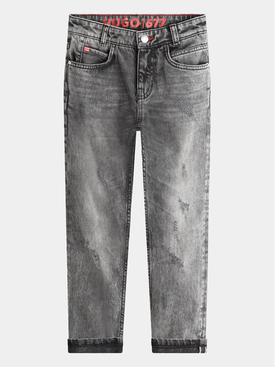 HUGO Hugo Дънки G00055 S Сив Regular Fit