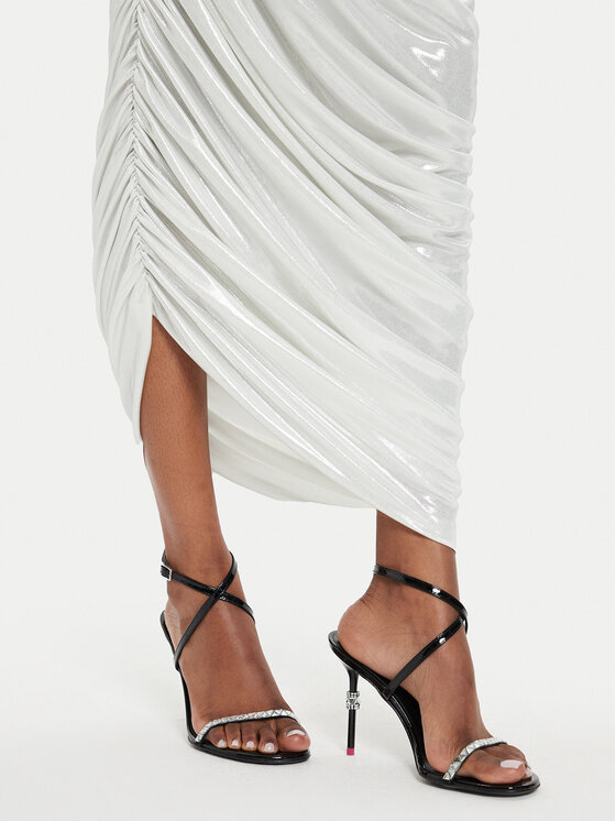 NORMA KAMALI NORMA KAMALI Koktel haljina ST2243LMD07967 Écru Slim Fit
