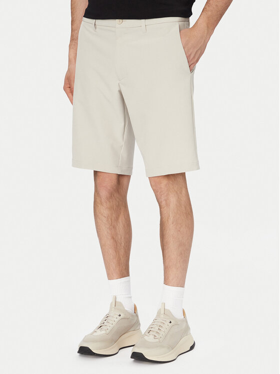 BOSS BOSS Шорти от плат S Commuter 10.5 Inch 50540337 Светлобежов Slim Fit
