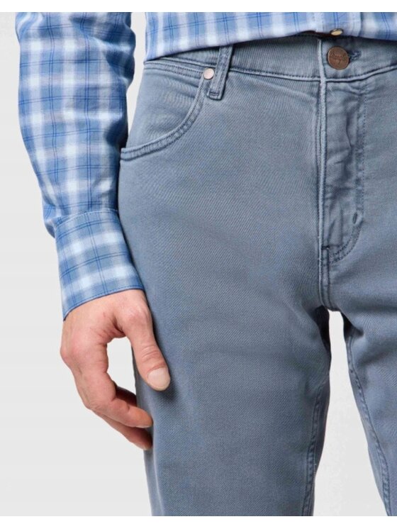 Wrangler Wrangler Jeansy Greensboro Szary Regular Fit