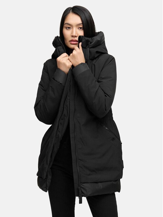 Navahoo Navahoo Kurtka zimowa Winterprinzessin Czarny Regular Fit