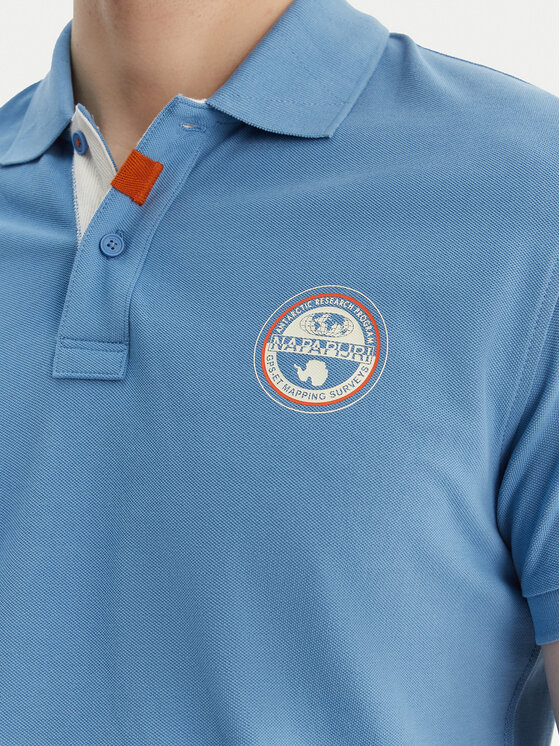 Napapijri Napapijri Tricou polo E-Clanis NP0A4ID3 Albastru Regular Fit