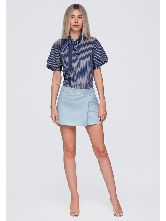 Ombre Ombre Koszula OW-SH-E0067 Granatowy Loose Fit
