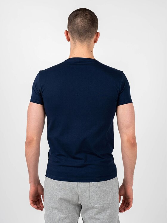 Iceberg Iceberg T-Shirt ICE1UTS01 Granatowy Slim Fit