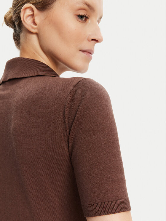 Weekend Max Mara Weekend Max Mara Polo majica Roncolo 2525366071 Rjava Regular Fit