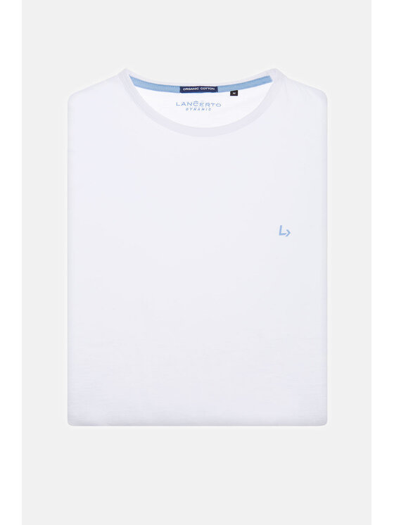 Lancerto Lancerto T-Shirt Daniel TS124121000026 Biały Regular Fit