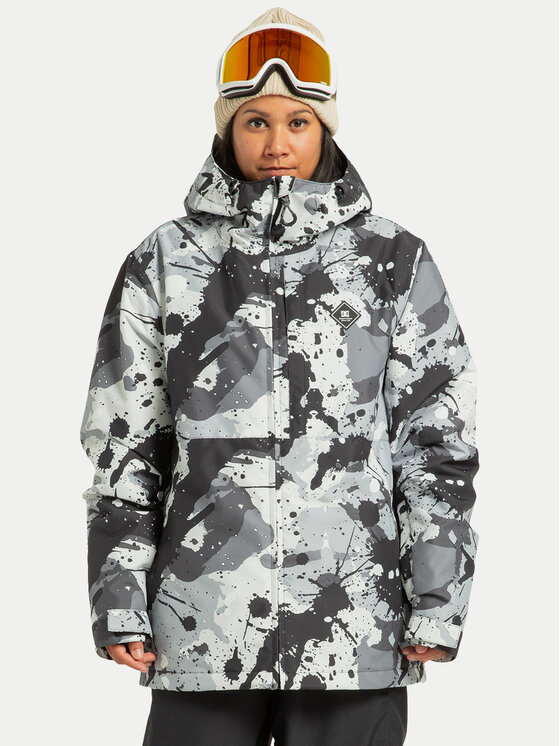 DC Shoes DC Shoes Lyžiarska bunda Basic Print ADYTJ03097 Sivá Regular Fit
