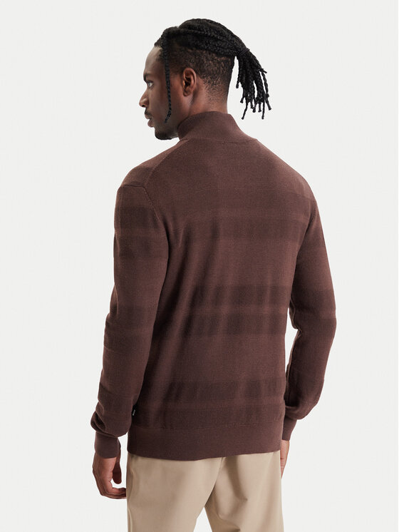 BOSS BOSS Pulover H-Fine 50571269 Maro închis Regular Fit