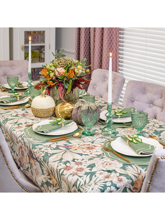 Roseberry Home Roseberry Home Obrączka na serwetki Green Bow Zielony