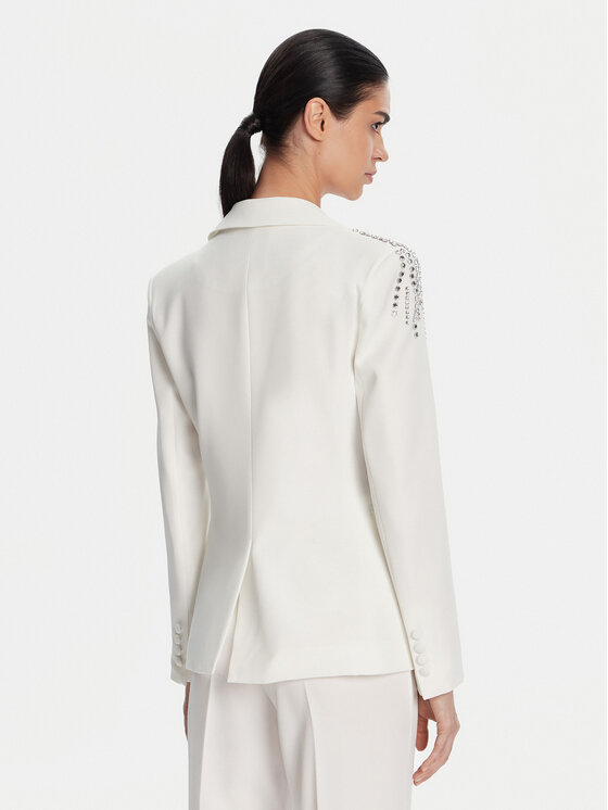 Artigli Artigli Marynarka ACGI000802 058 Biały Regular Fit