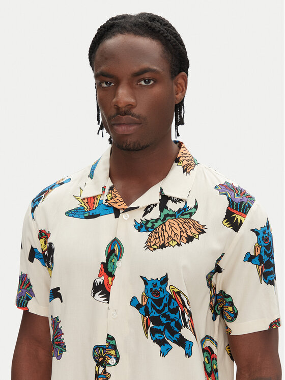 Volcom Volcom Košile Bob Mollema A0412513 Écru Boxy Fit