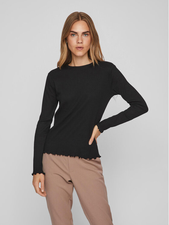 Vila Bluză Thessa 14084649 Negru Regular Fit