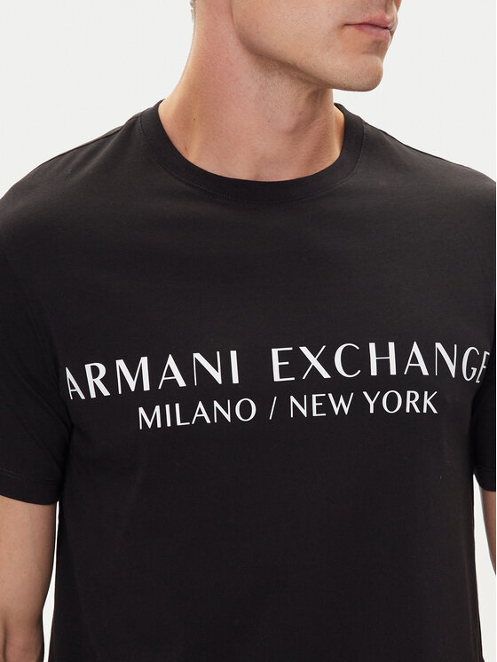 Armani Exchange Armani Exchange T-shirt 8NZT72 Z8H4Z 1200 Crna Slim Fit