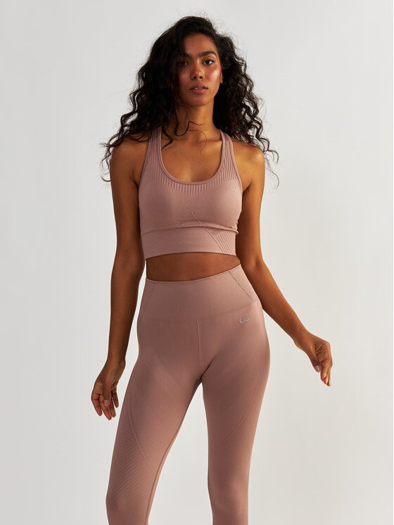 BeShaped BeShaped Biustonosz sportowy Bezszwowy Femme Force Różowy