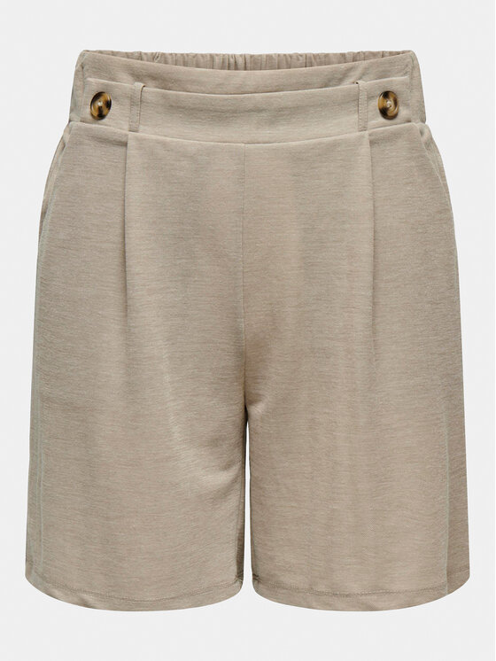 JDY JDY Auduma šorti Birdie Geggo 15320995 Bēšs Regular Fit
