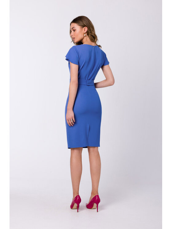 Stylove Stylove Každodenné šaty S336 Modrá Regular Fit