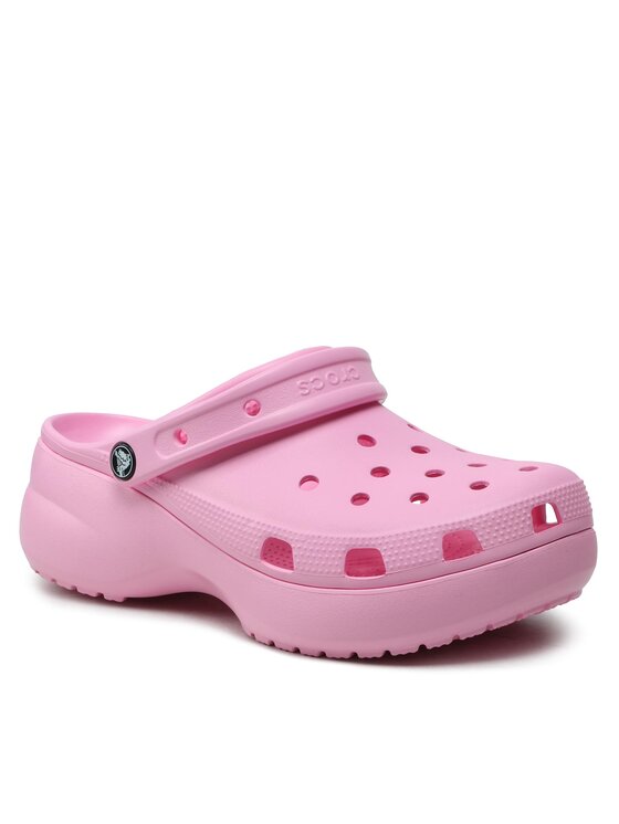 Crocs Pantoletten Classic Platform Clog W 206750 Rosa Modivo de